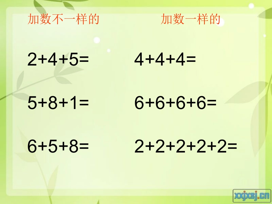 乘法的初步认识(公开课用)_第3页