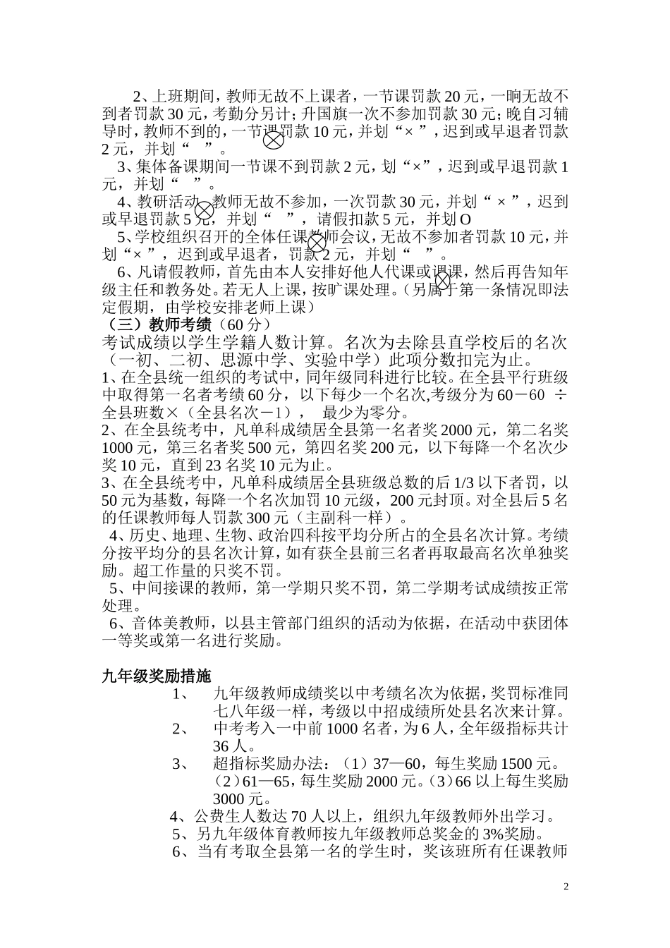 教职工量化考核方案201312_第2页