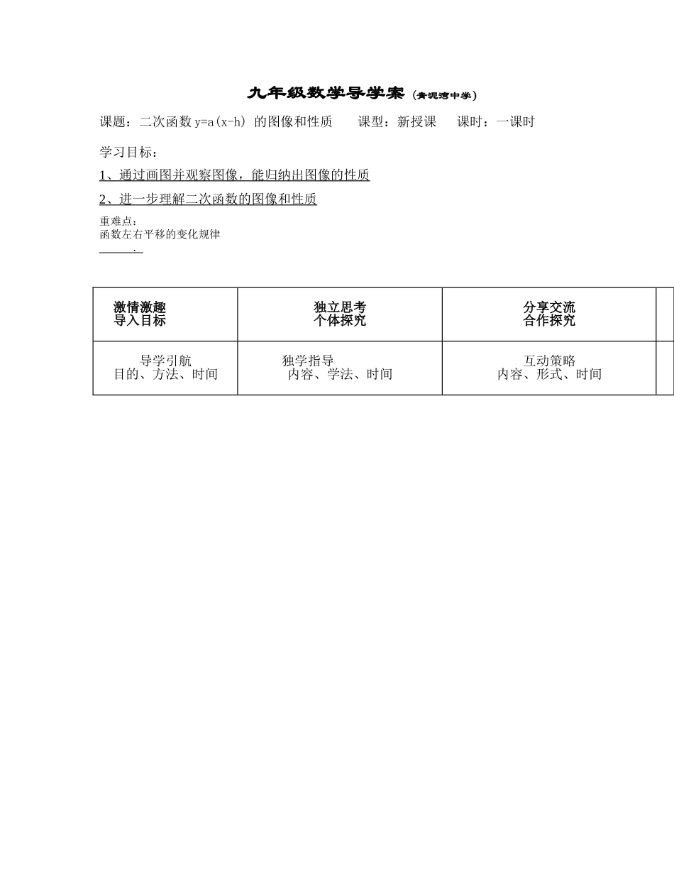 二次函数左右平移_第1页