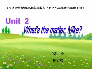 六年级下册Unit2课件