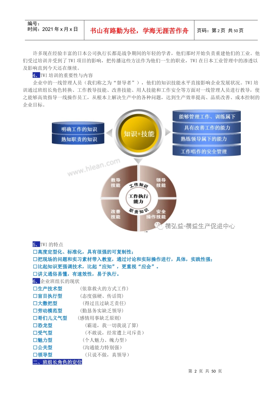 TWI现场管理者能力提升课件_第2页