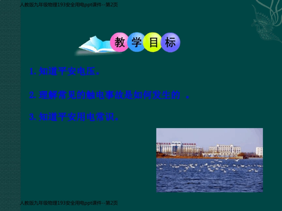 人教版九年级物理193安全用电ppt课件_第2页