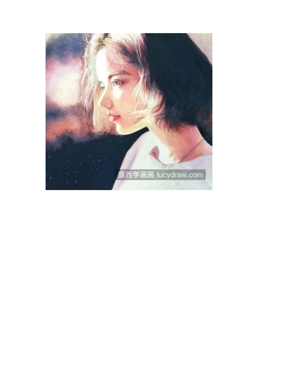 人物水彩作品欣赏，如何画人物的情绪_水彩画作品_第2页