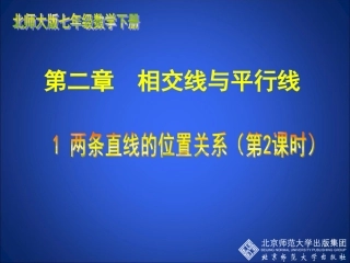 两条直线的位置关系二 