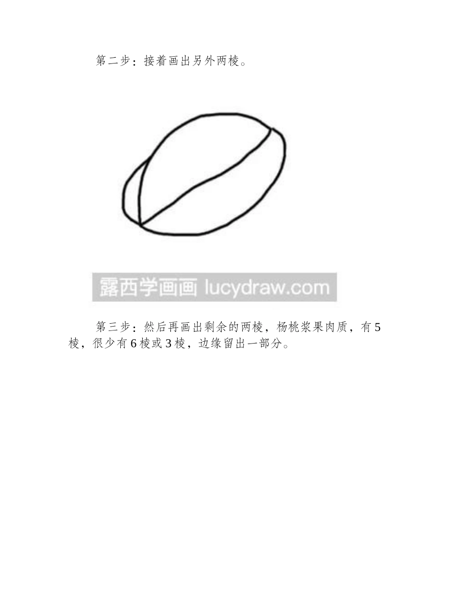 水果简笔画：杨桃的画法简笔画教程_第2页