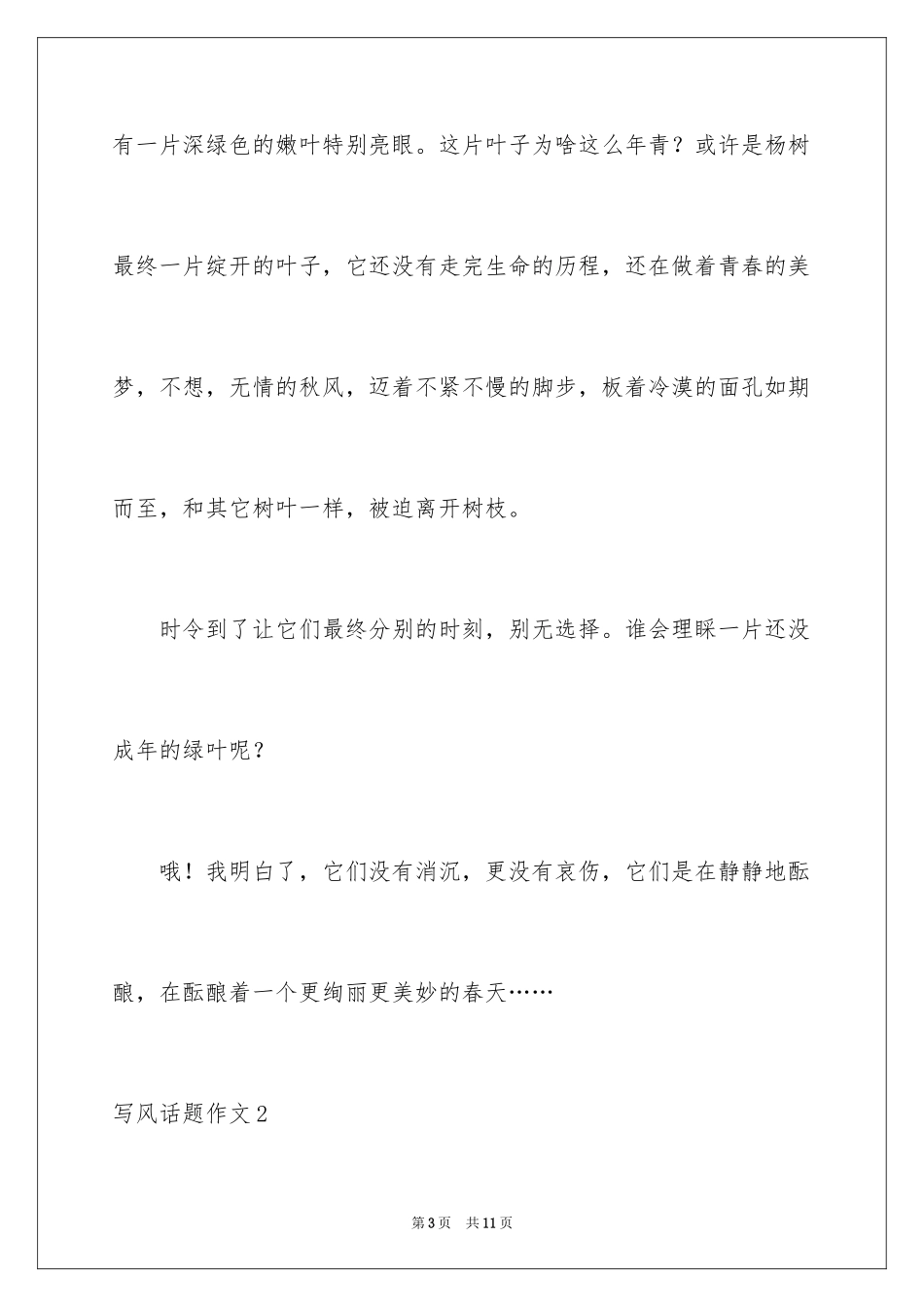 2024写风话题作文_第3页