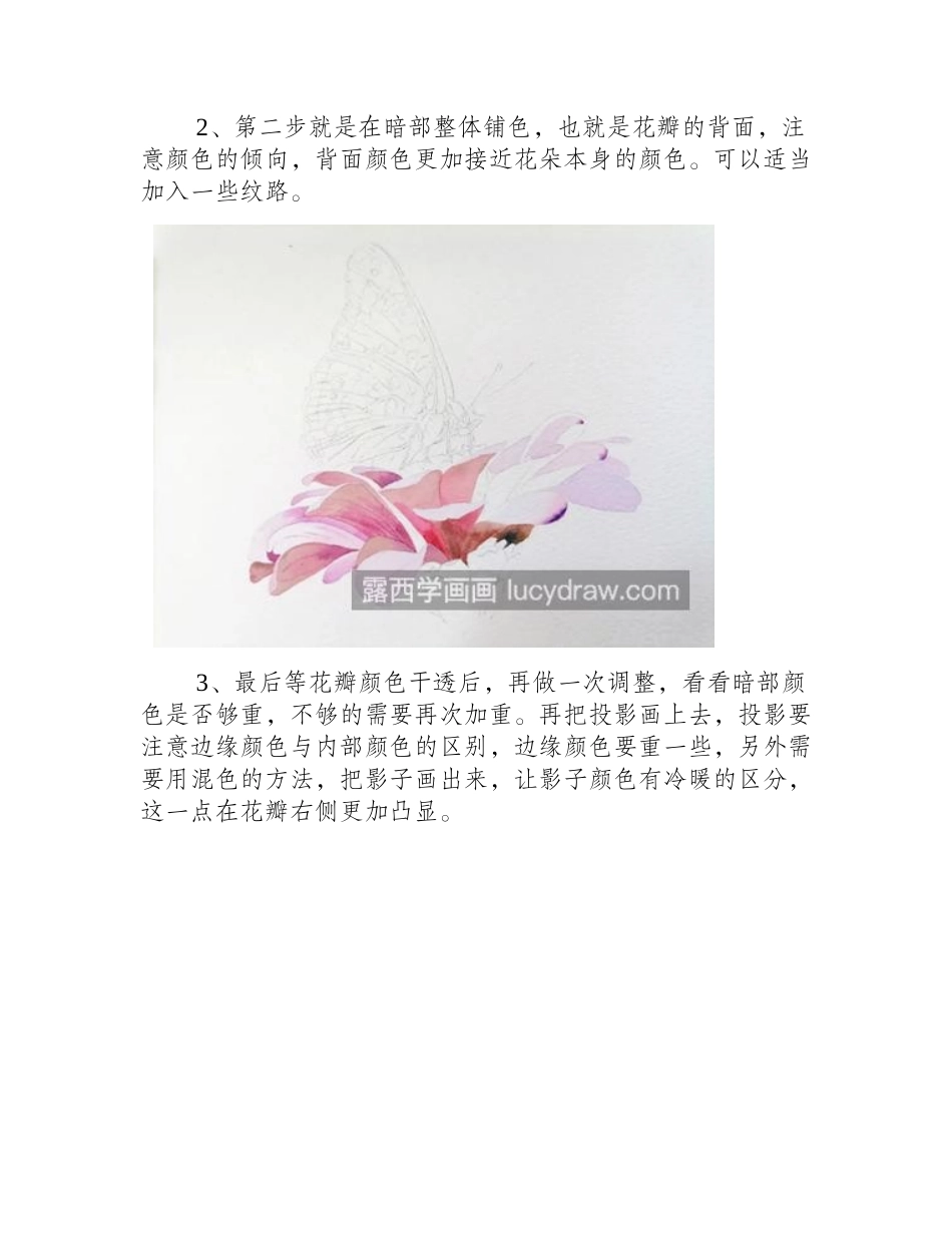 鲜花蝴蝶怎么画_详细的水彩画法是什么_水彩画教程_第2页
