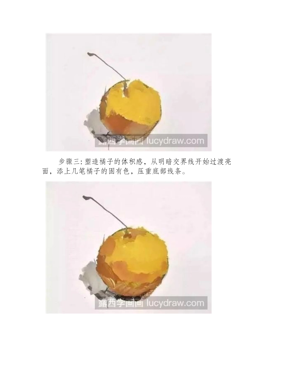 水粉画橘子教程水粉画教程1_第2页