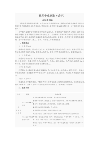 小学教师专业标准 (2)