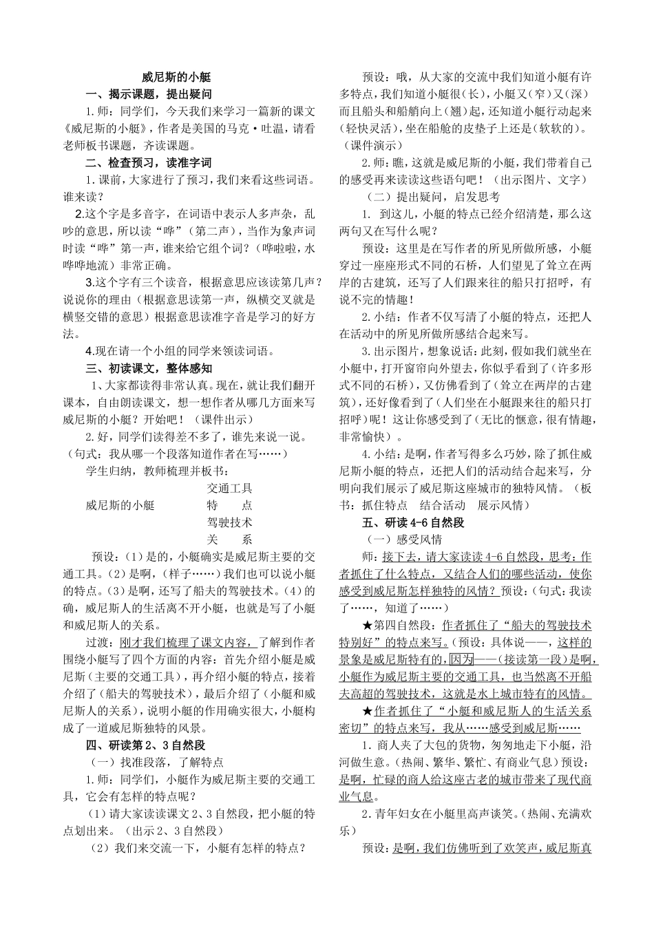 威尼斯小艇(简)_第1页