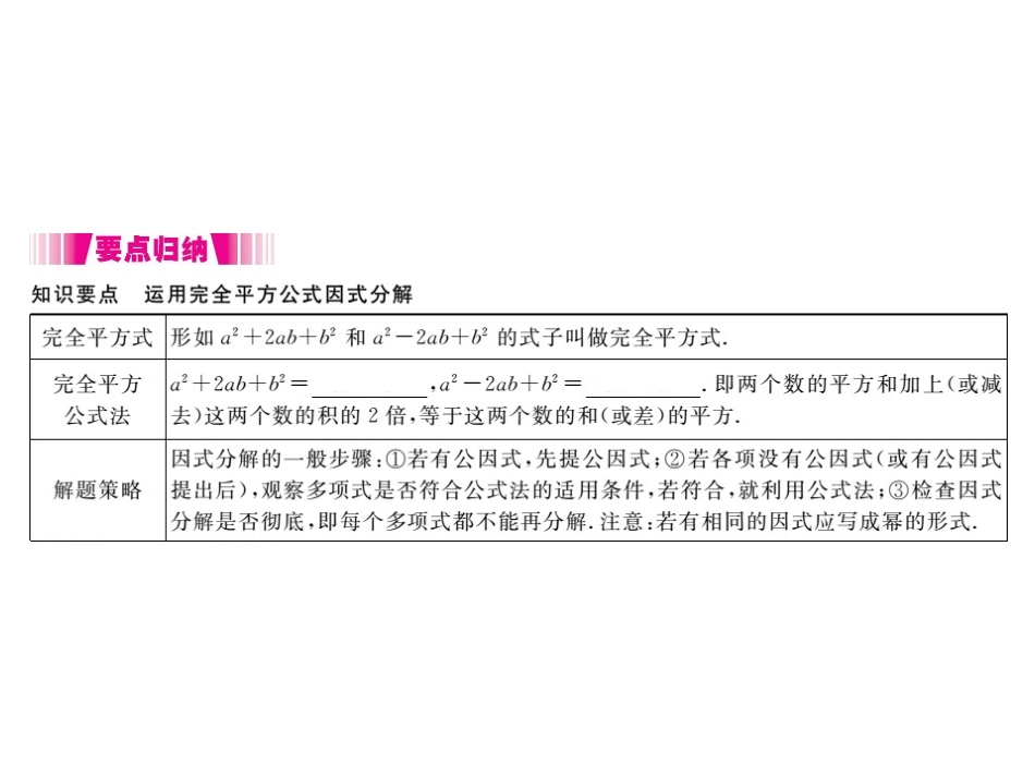 课后作业.3.2-第2课时-运用完全平方公式因式分解_第2页