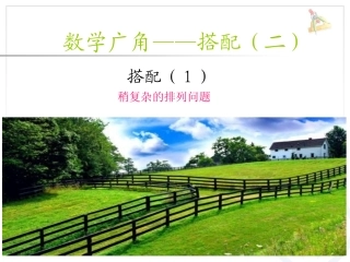 人教2011版小学数学三年级简单的排列组合-(2)