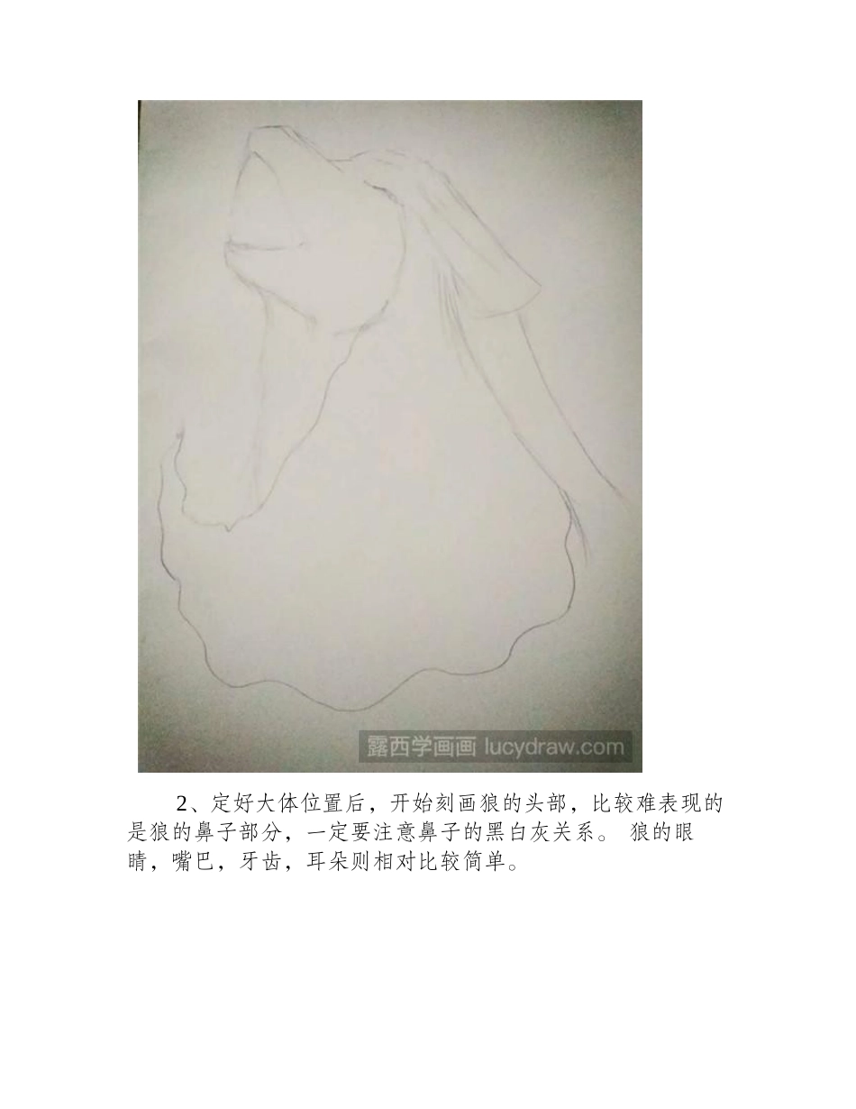 森林之狼彩铅画教程彩铅画教程5_第2页