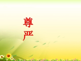 《尊严》教学课件2