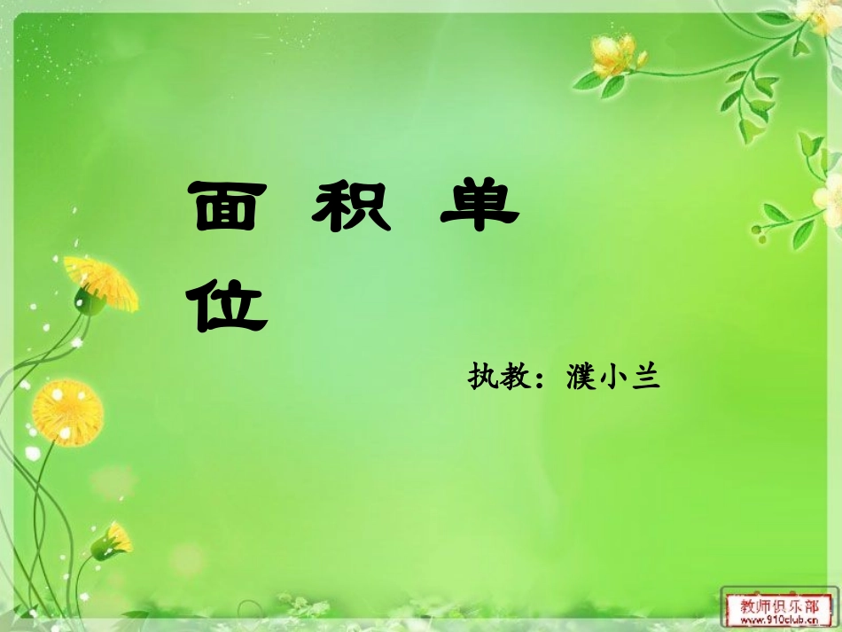 面积单位(正式用1)_第1页