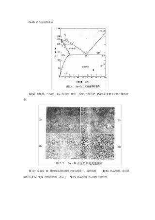 SnBi系合金组织成分