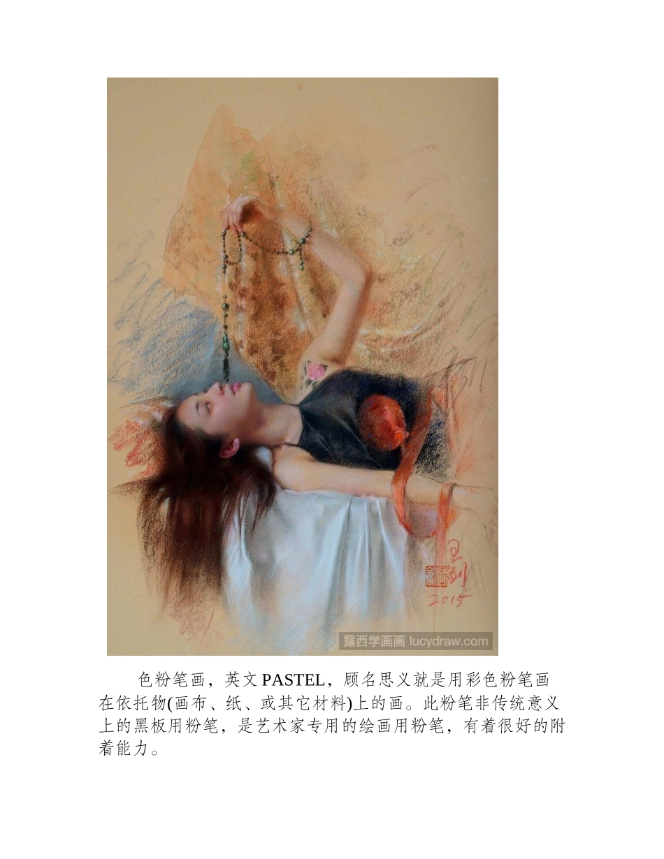 王剑人物色粉画作品欣赏色粉画作品2_第2页