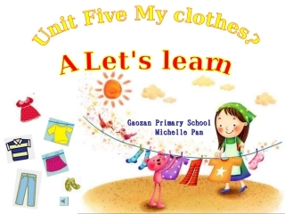 英语4年下册unit5A-let's-learn