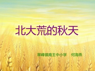 北大荒的秋天-课件