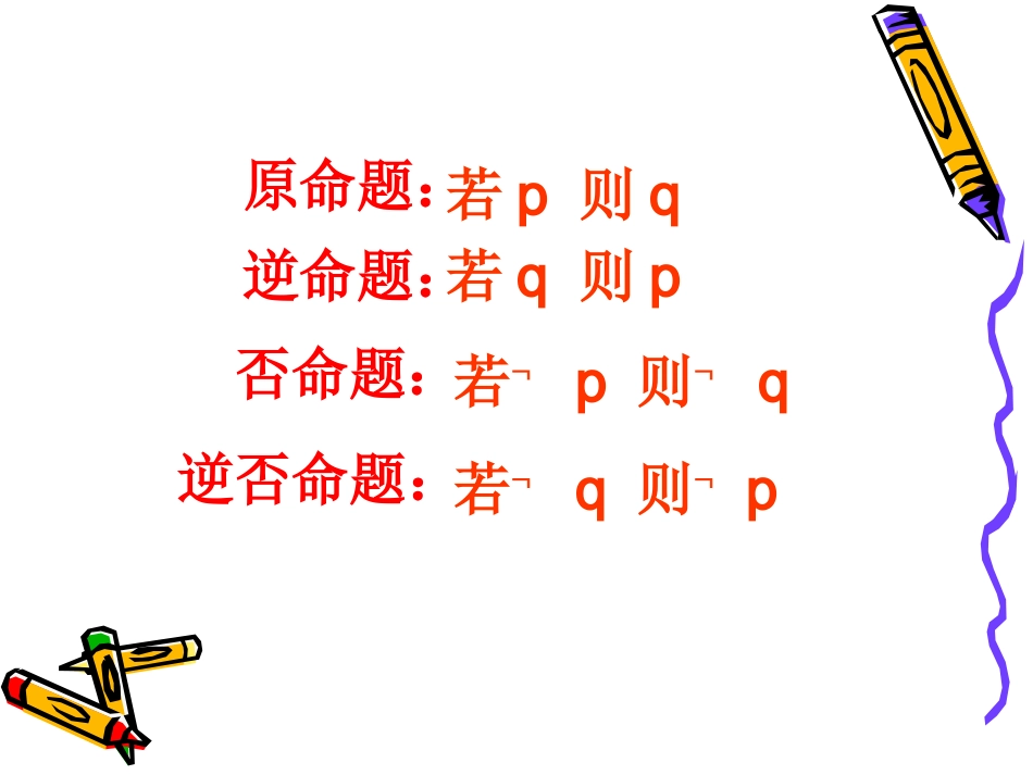 【数学】11《命题及其关系》(二)课件（新人教A版选修1-1）_第3页