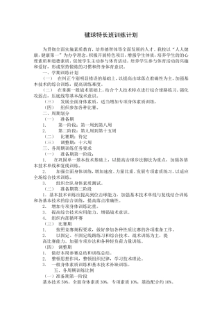 2014春毽球特长班训练计划——余锦