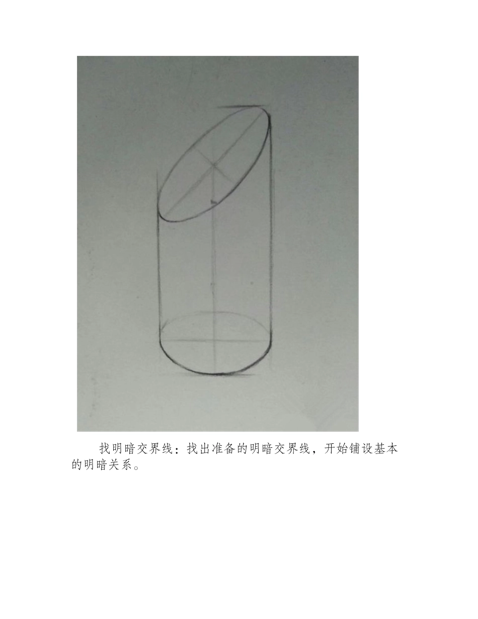 切面圆柱素描画法步骤素描教程8_第2页