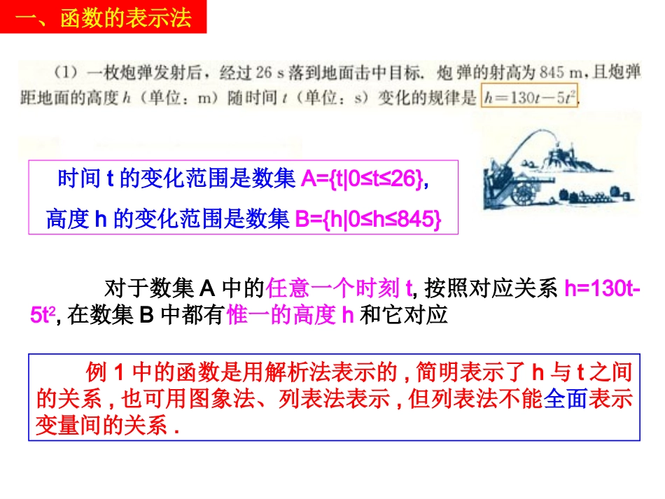 高一数学人教A版必修1课件：1.2.2函数的表示法_第2页