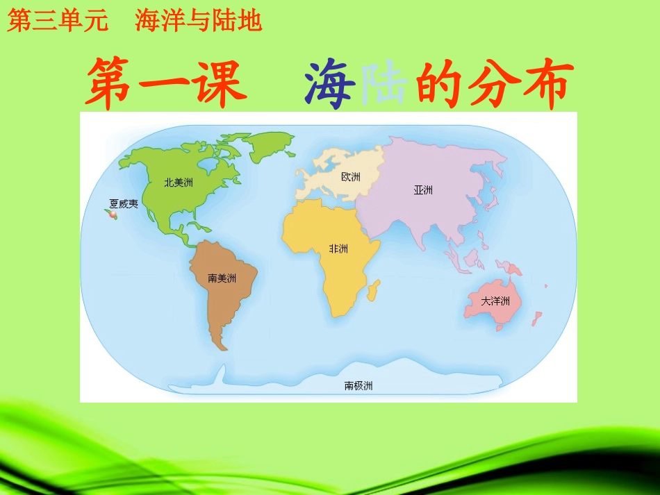 第二章第二节.世界的海陆分布_第2页