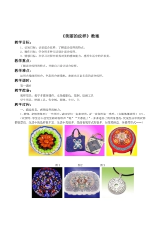 《美丽的纹样》教案02