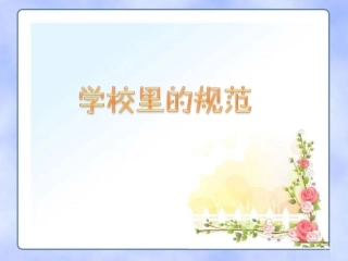 学校里的规范
