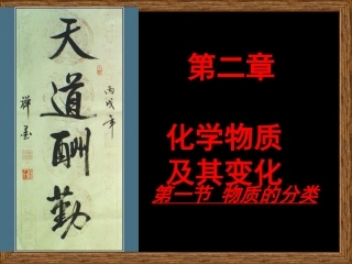第一节物质的分类