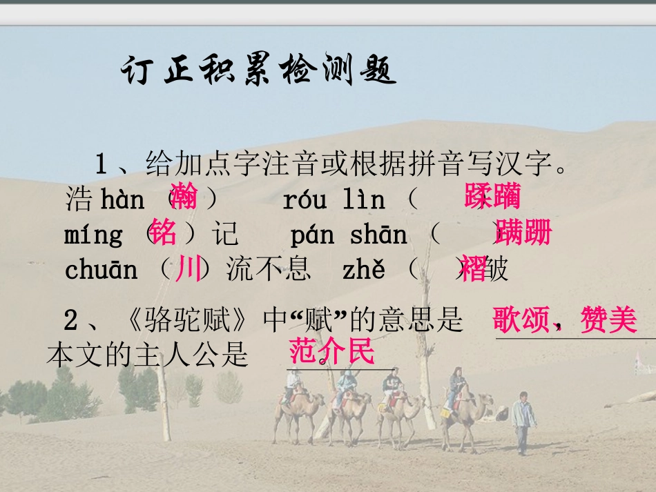 骆驼赋第一课时_第3页