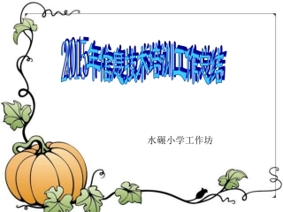 水碾工作坊总结