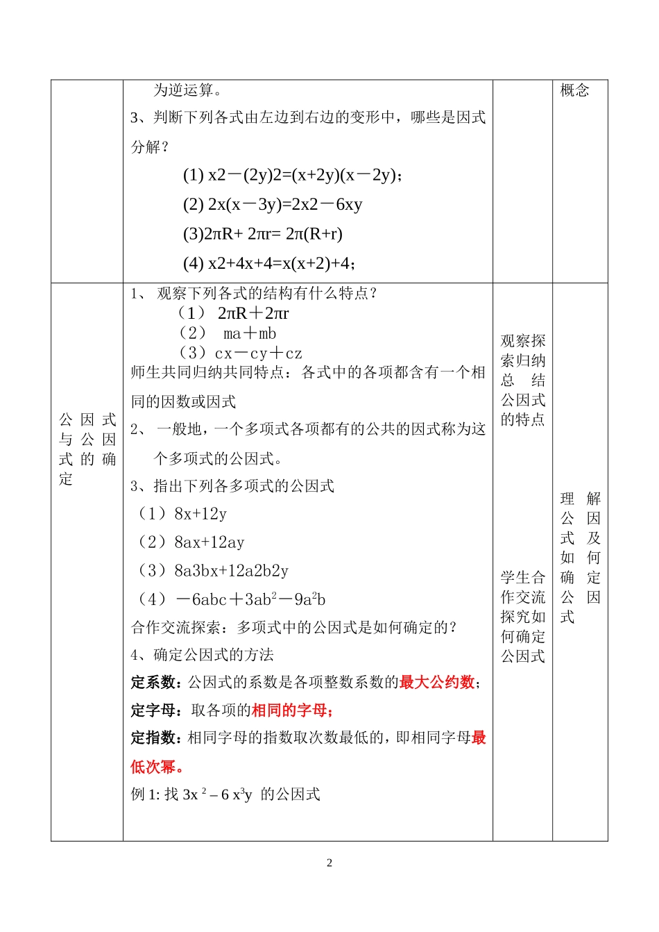 14..1《因式分解—提公因式法》_第2页