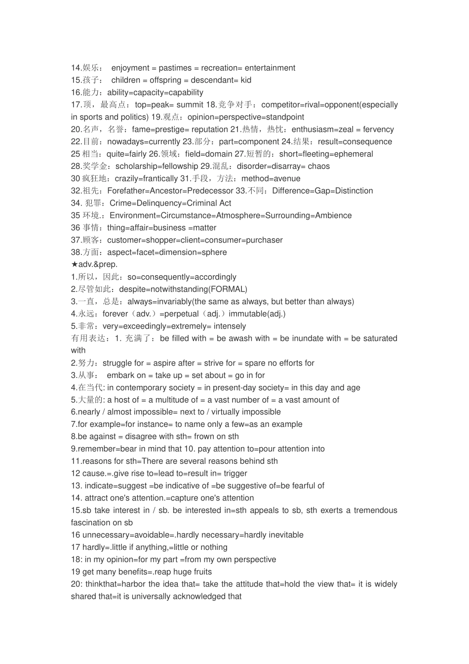 写作常用词汇表达-超好用!_第2页