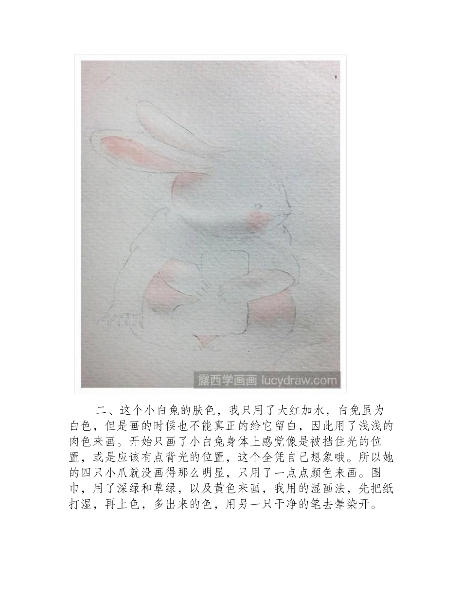 手绘兔子插画教程插画教程1_第2页