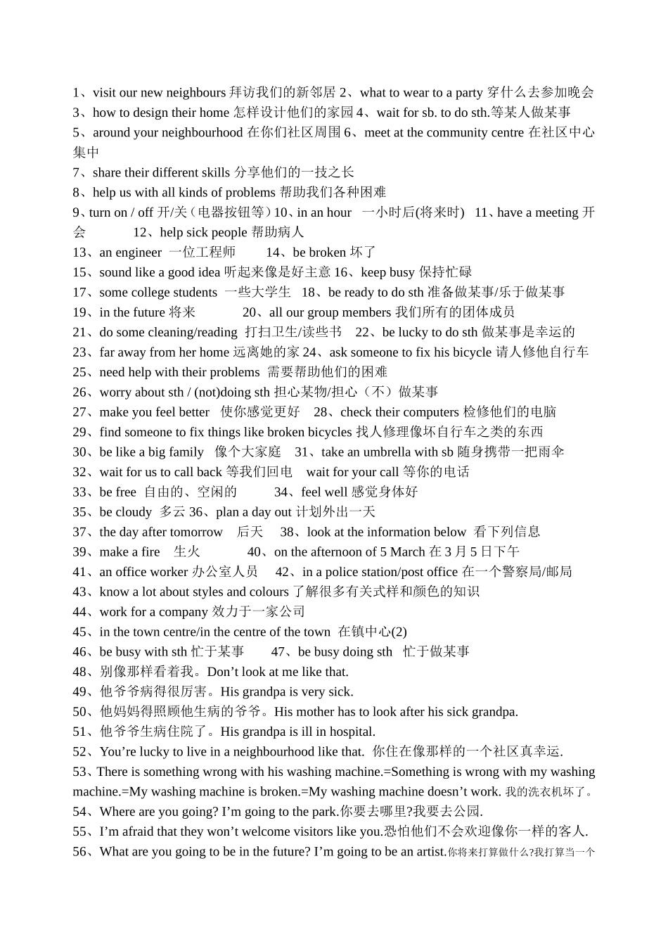 7BUnit2词组默写_第2页