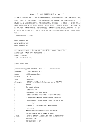 STM32之启动文件详细解析V0剖析