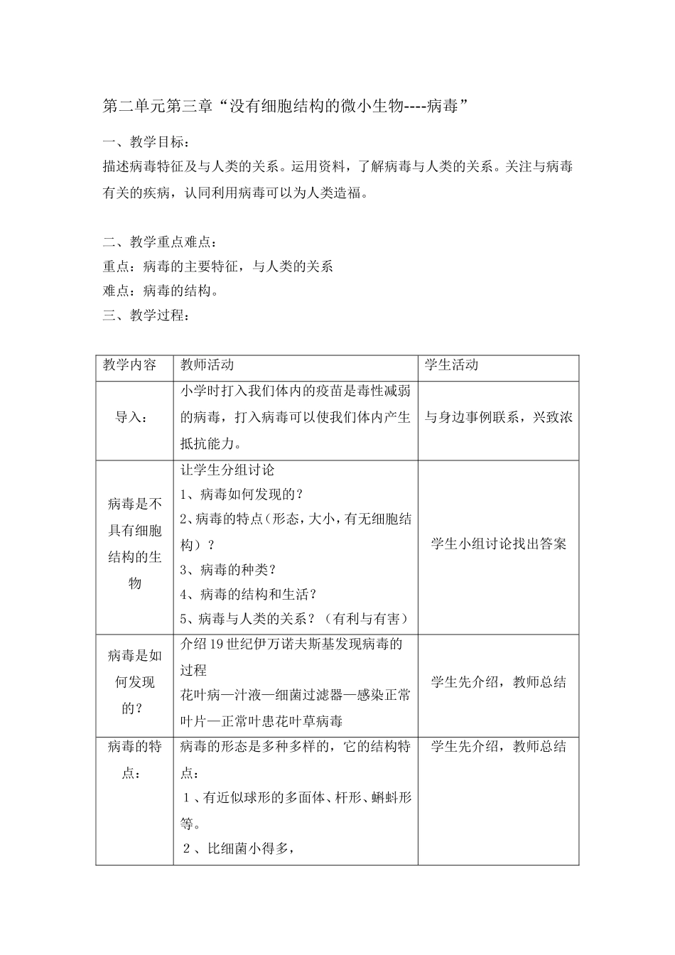 2.4没有细胞结构的生物——病毒_第1页