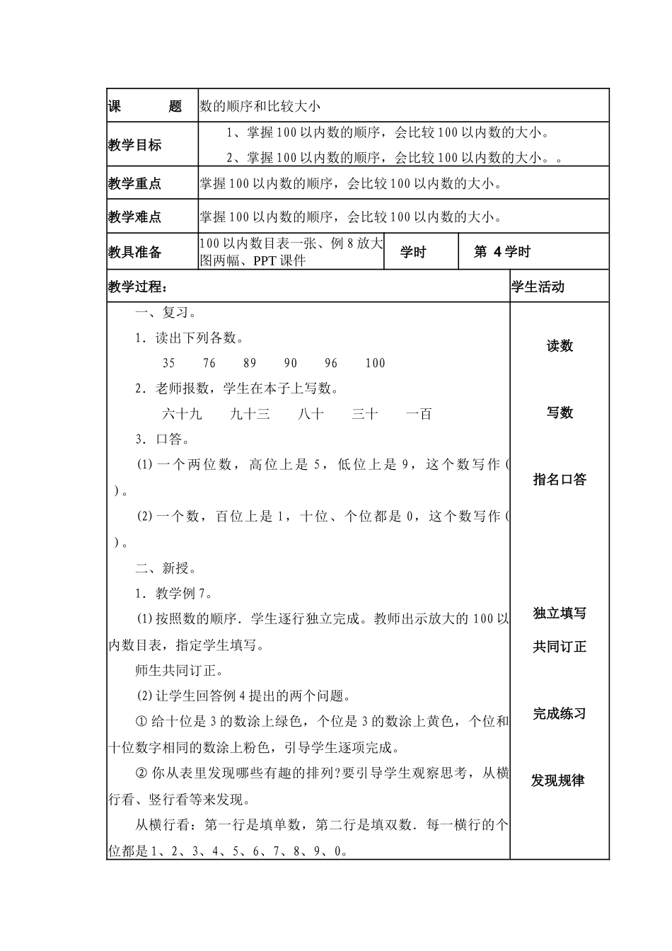 小学数学人教2011课标版一年级数的顺序·比较大小_第1页