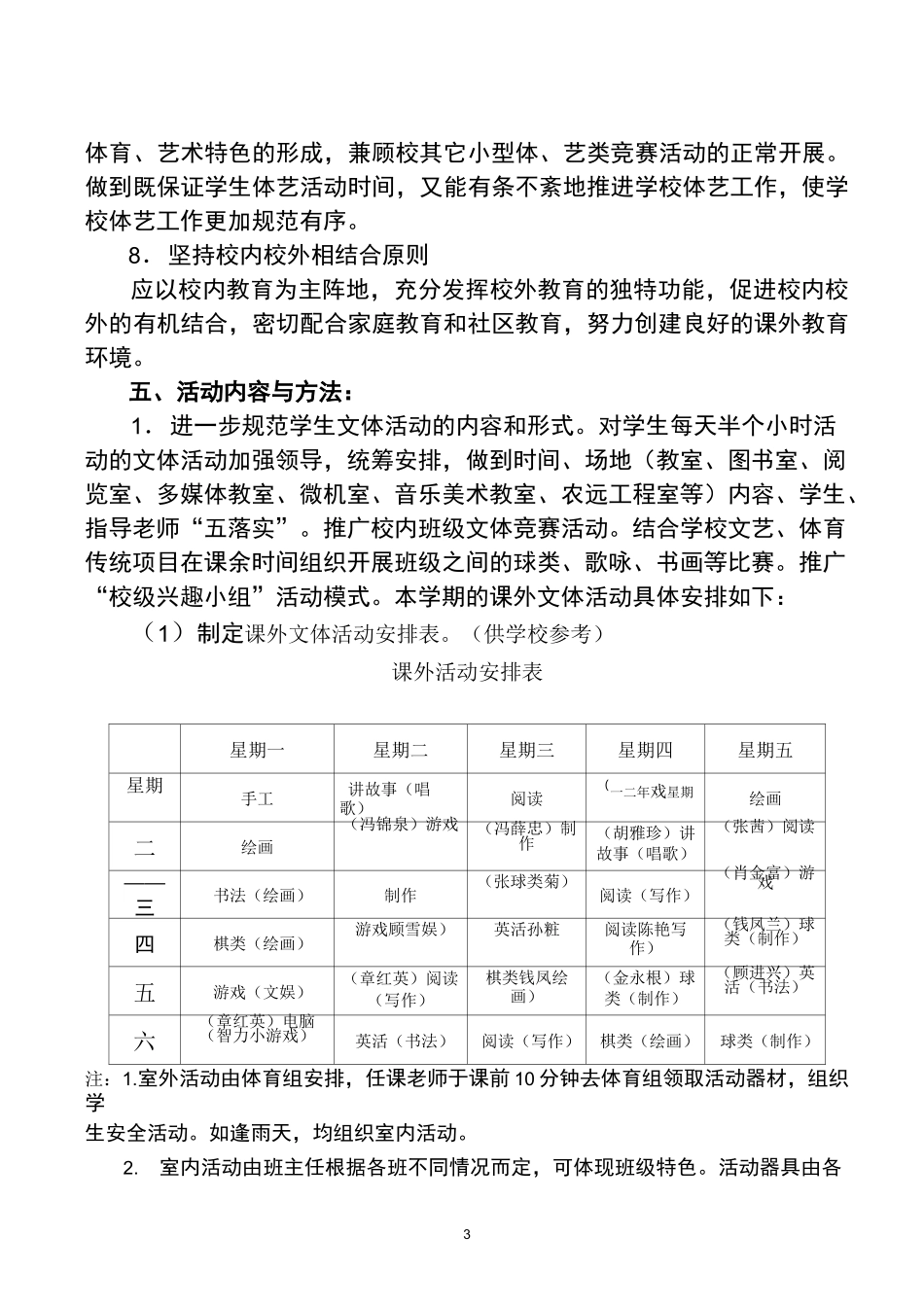 (完整版)小学文体活动方案_第3页