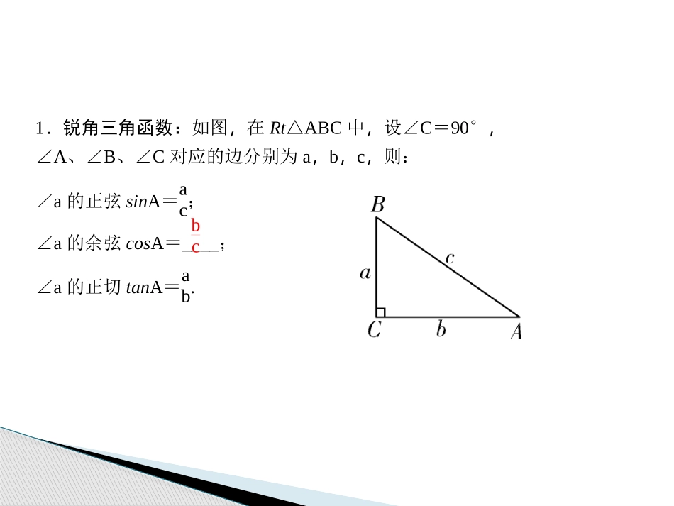 第18讲-锐角三角函数及其应用_第3页