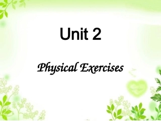 Unit-2-Physical-Exercises-课件