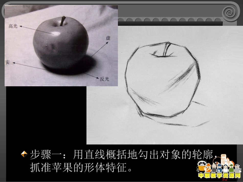 -素描课件——静物苹果绘画步骤_第3页