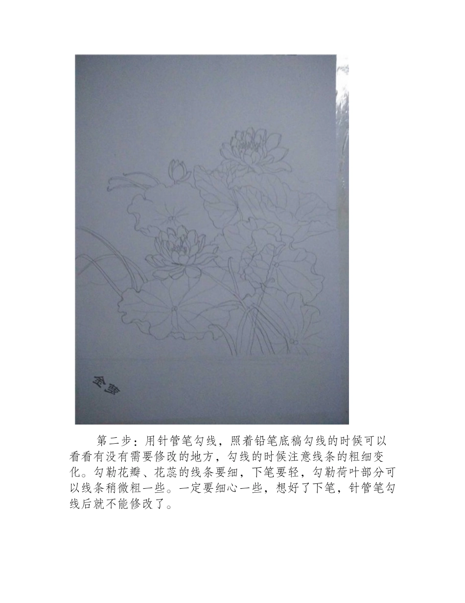 水粉画荷花的画法水粉画教程_第2页