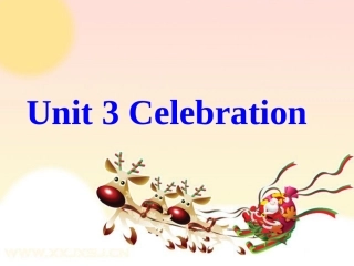 M1unit3-Celebration单元复习