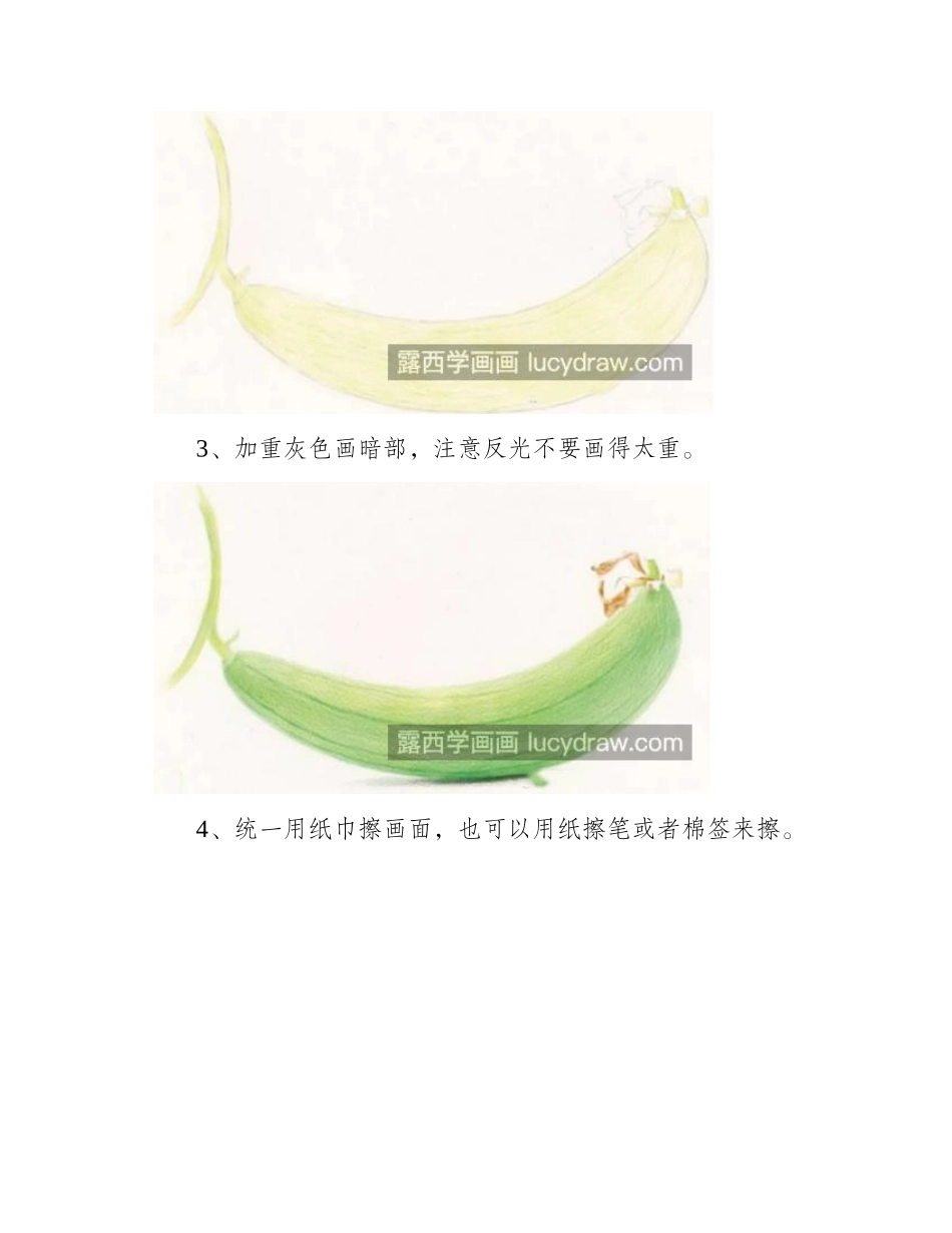 丝瓜怎么画_有哪些绘画步骤_儿童画教程_第2页