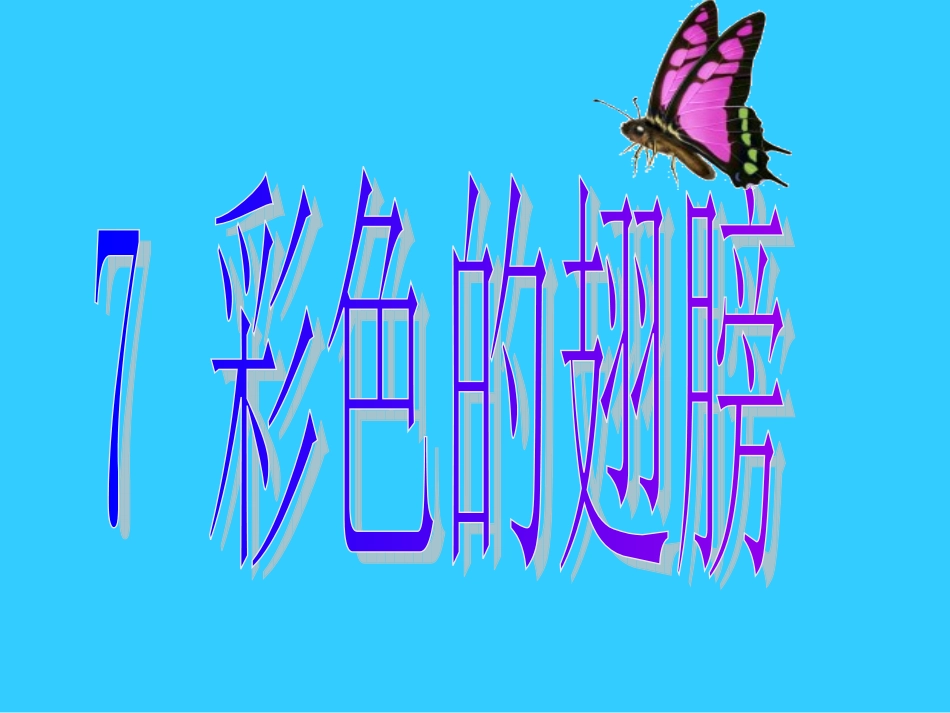 彩色的翅膀Microsoft-PowerPoint-演示文稿_第1页