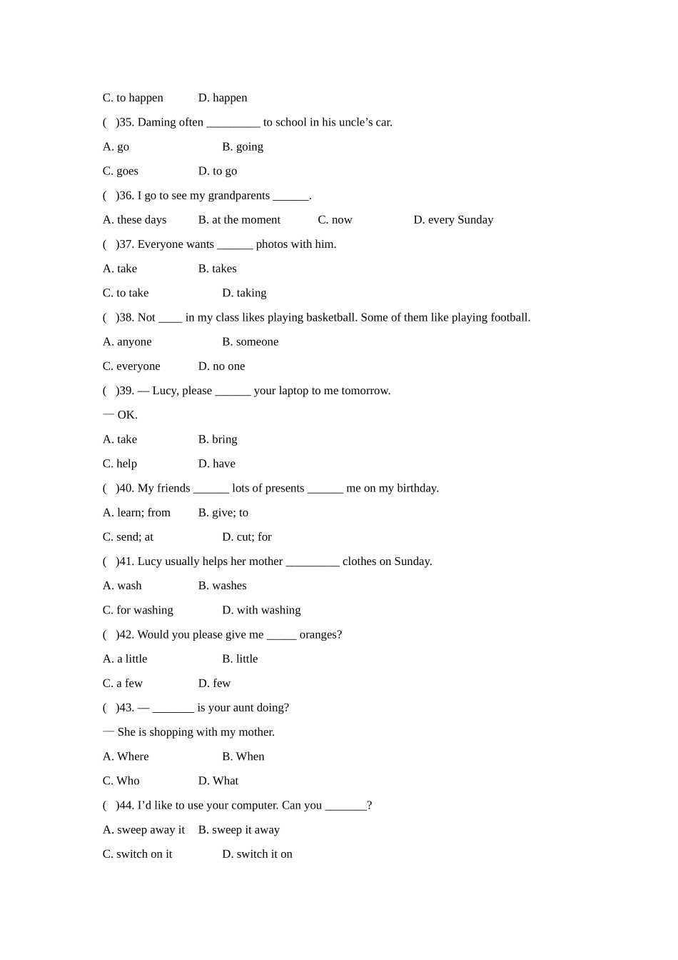 Unit2Mymother'scleaningourhouseandsweepingawaybadluck.-(2)_第2页