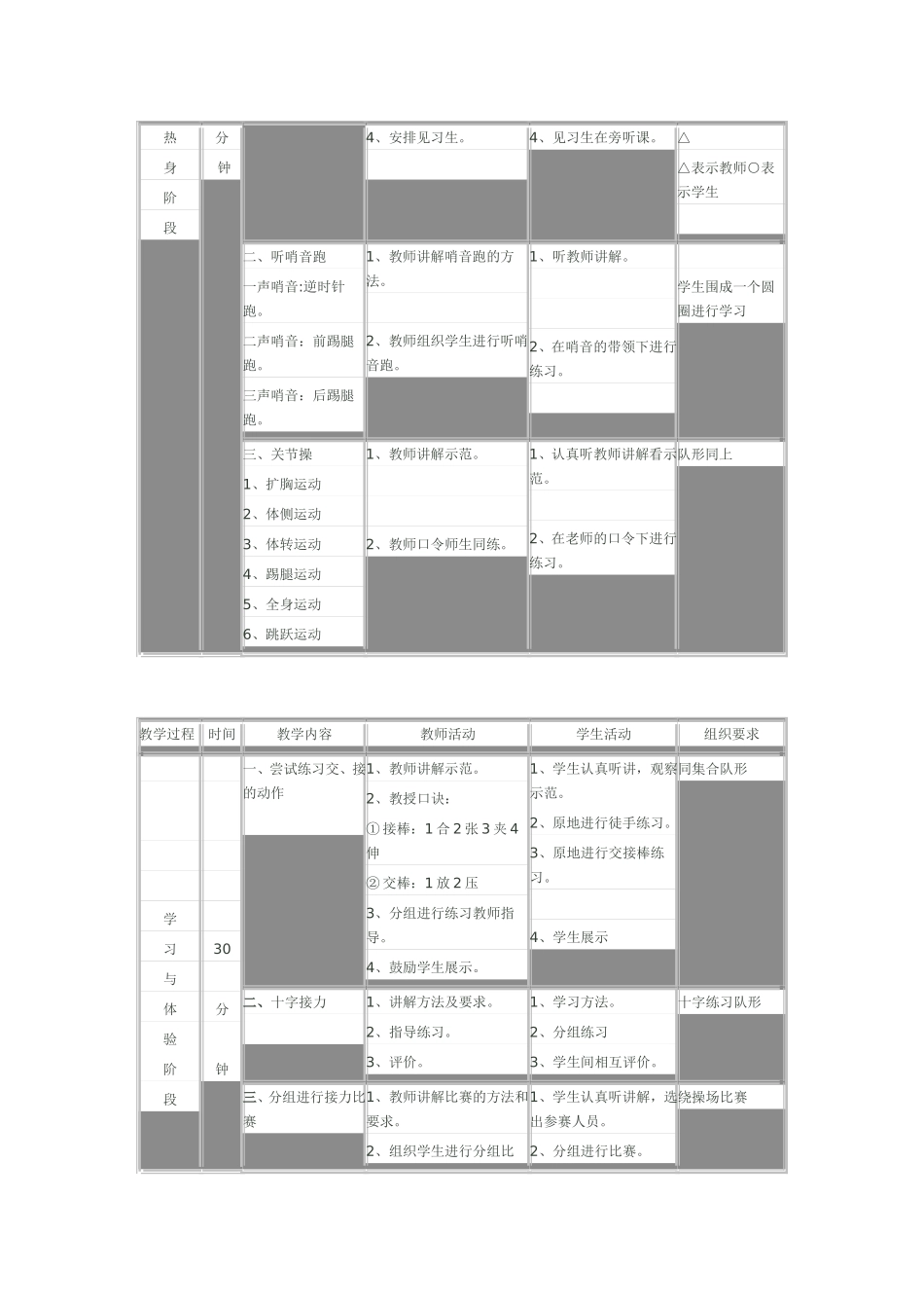 接力跑教学设计_第2页